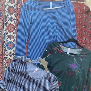 3 long sleeve LuLaroe tops
